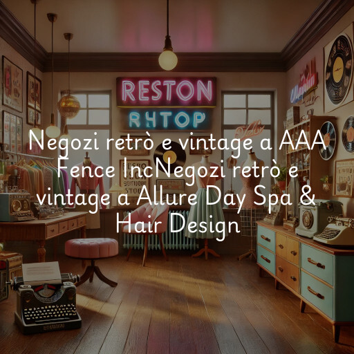 Negozi retrò e vintage a