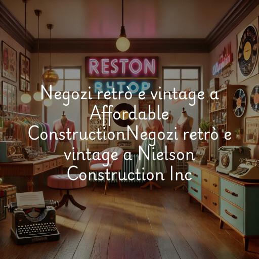 Negozi retrò e vintage a