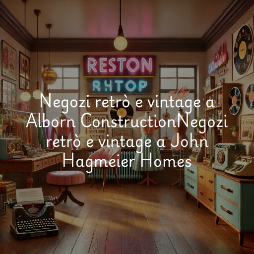 Negozi retrò e vintage a