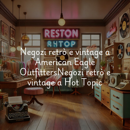 Negozi retrò e vintage a