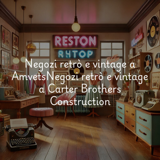 Negozi retrò e vintage a