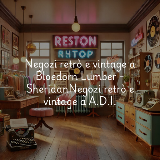 Negozi retrò e vintage a
