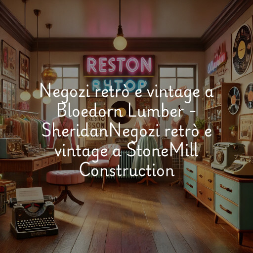 Negozi retrò e vintage a