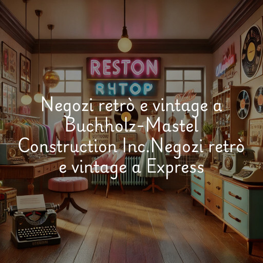 Negozi retrò e vintage a