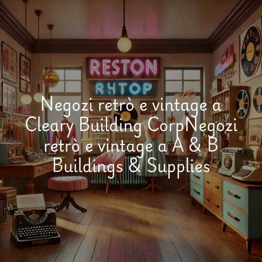 Negozi retrò e vintage a