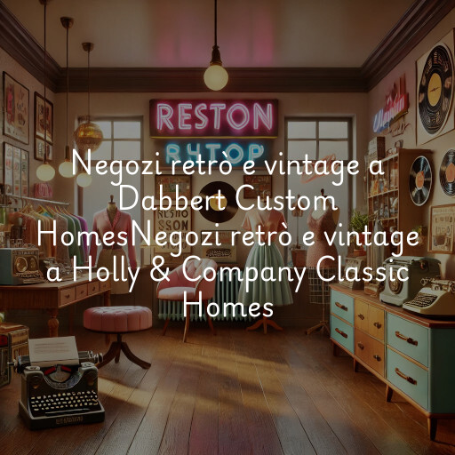 Negozi retrò e vintage a