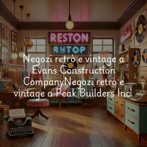 Negozi retrò e vintage a