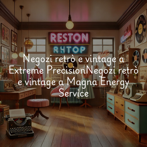 Negozi retrò e vintage a