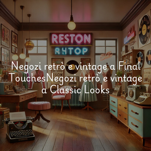 Negozi retrò e vintage a