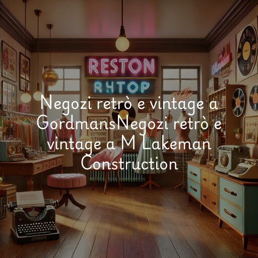 Negozi retrò e vintage a