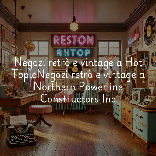 Negozi retrò e vintage a