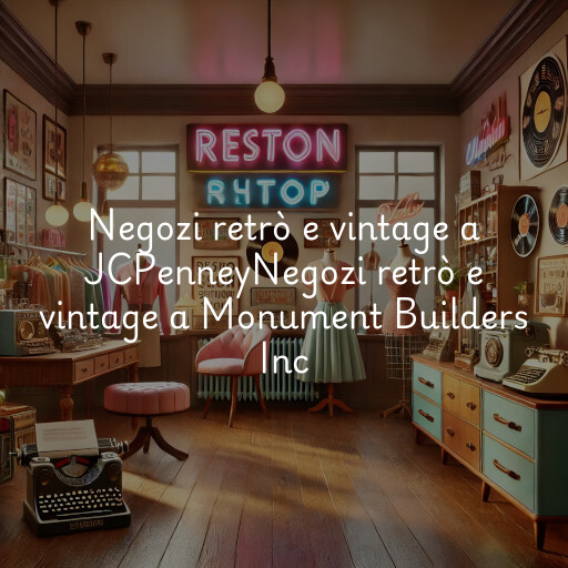 Negozi retrò e vintage a