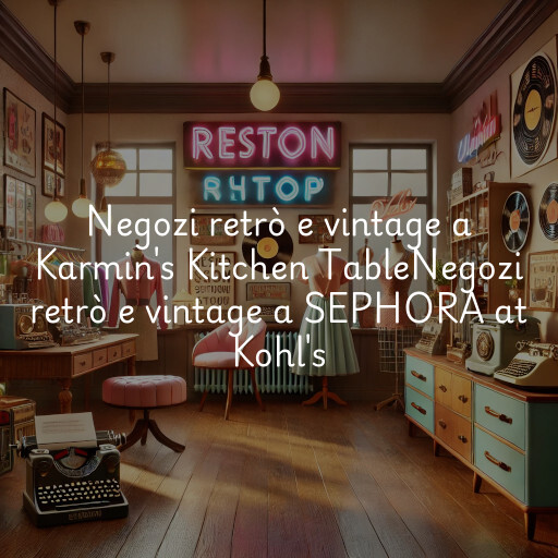 Negozi retrò e vintage a
