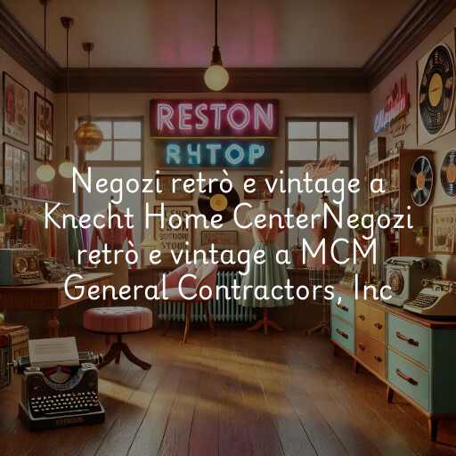 Negozi retrò e vintage a