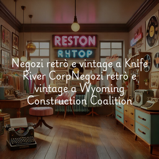 Negozi retrò e vintage a