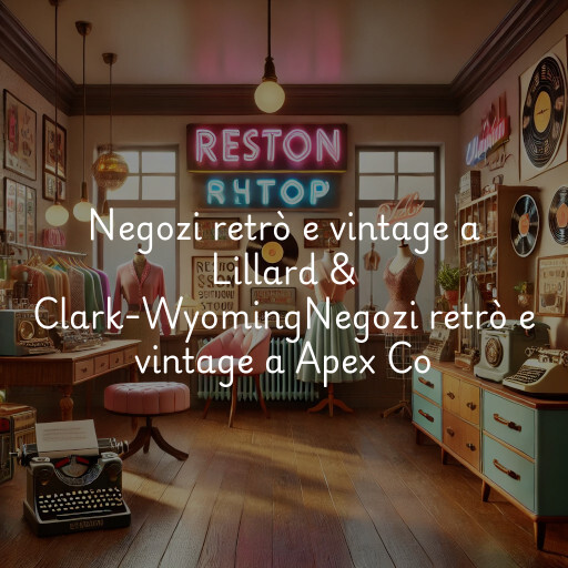 Negozi retrò e vintage a