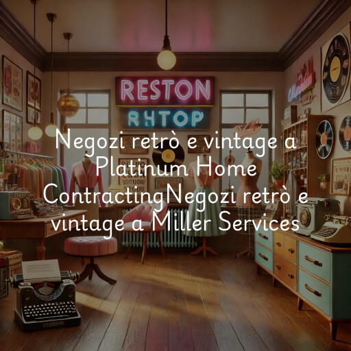 Negozi retrò e vintage a