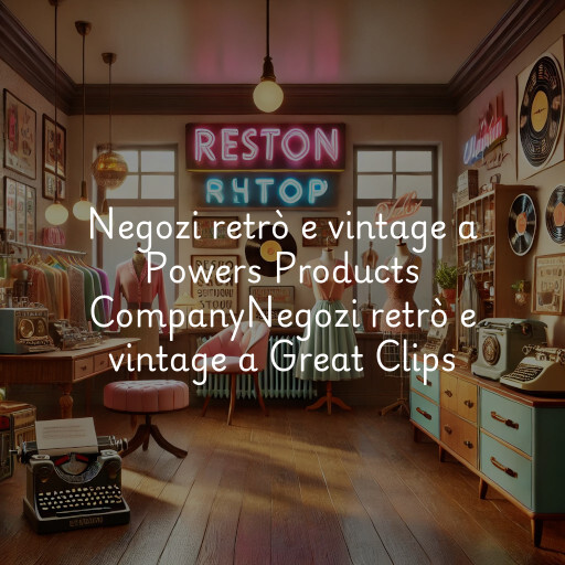 Negozi retrò e vintage a