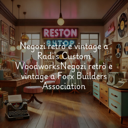 Negozi retrò e vintage a