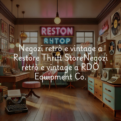 Negozi retrò e vintage a