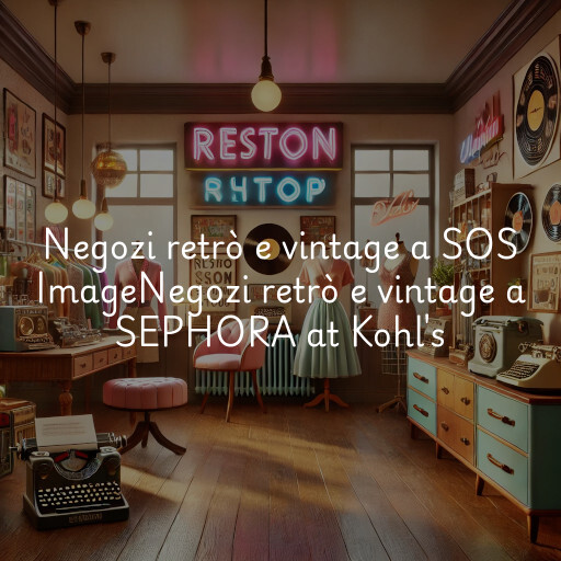 Negozi retrò e vintage a