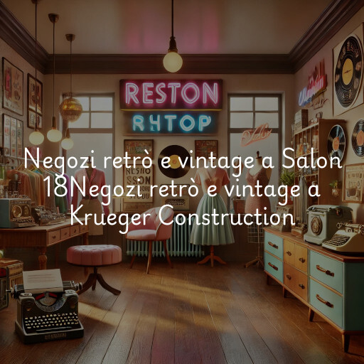 Negozi retrò e vintage a