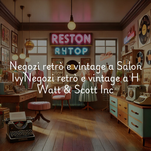 Negozi retrò e vintage a