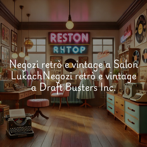 Negozi retrò e vintage a