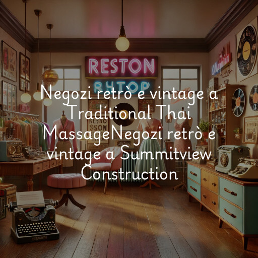 Negozi retrò e vintage a