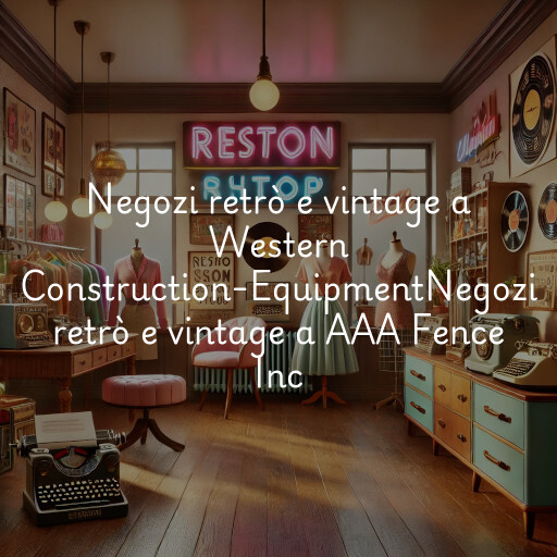 Negozi retrò e vintage a