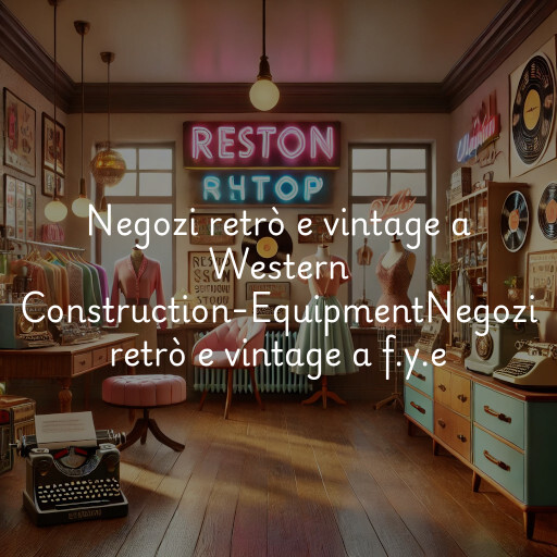 Negozi retrò e vintage a