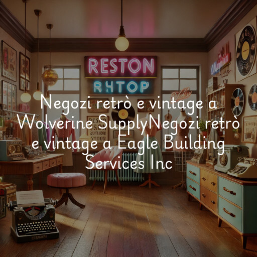 Negozi retrò e vintage a