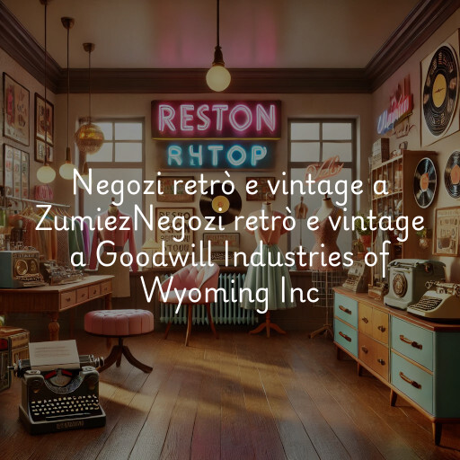 Negozi retrò e vintage a