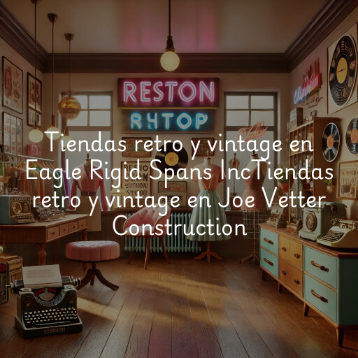 Tiendas retro y vintage en