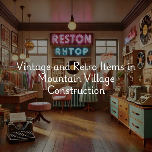 Vintage and Retro Items at  Mountain Village Construction