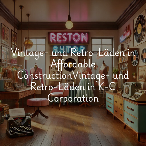 Vintage- und Retro-Läden in