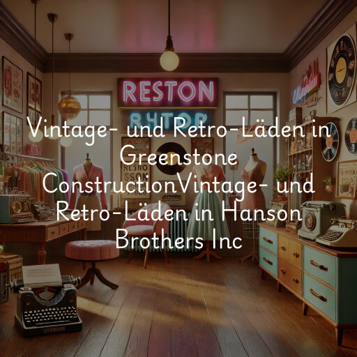 Vintage- und Retro-Läden in