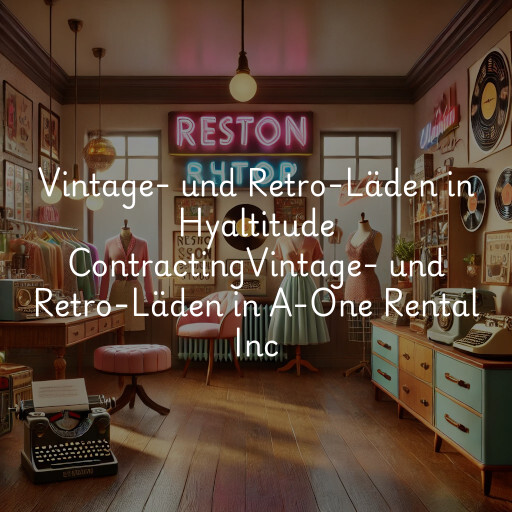 Vintage- und Retro-Läden in