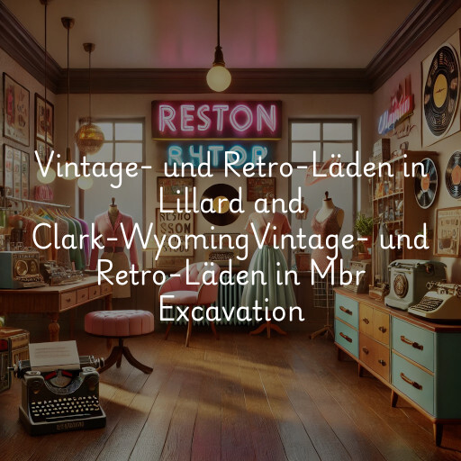 Vintage- und Retro-Läden in
