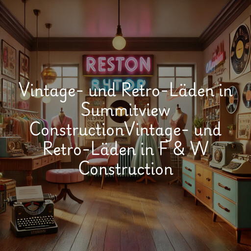 Vintage- und Retro-Läden in