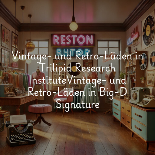 Vintage- und Retro-Läden in